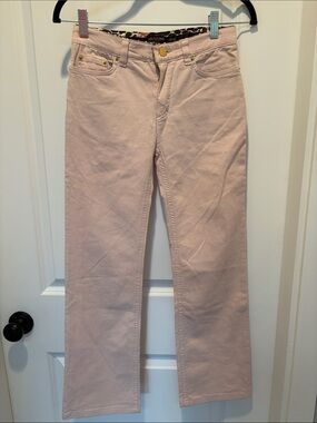 Roberto Cavalli Straight-Leg Jeans in Pale Pink